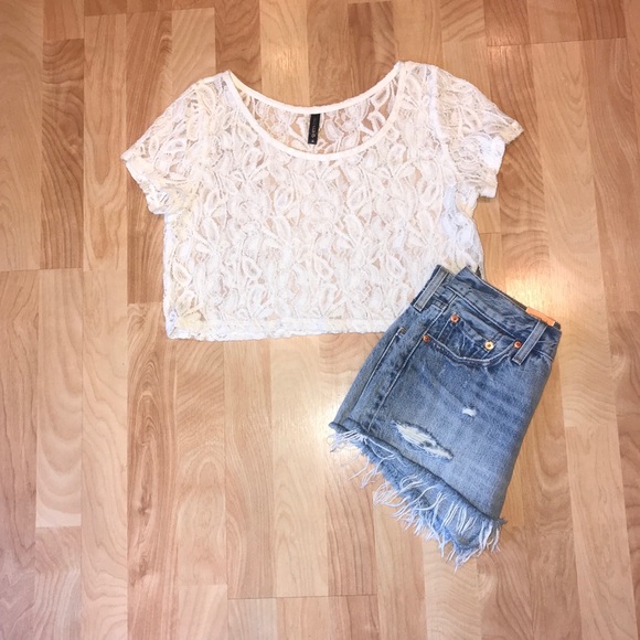 Full Tilt Tops - Lace crop top Full Tilt Tops - Lace crop top